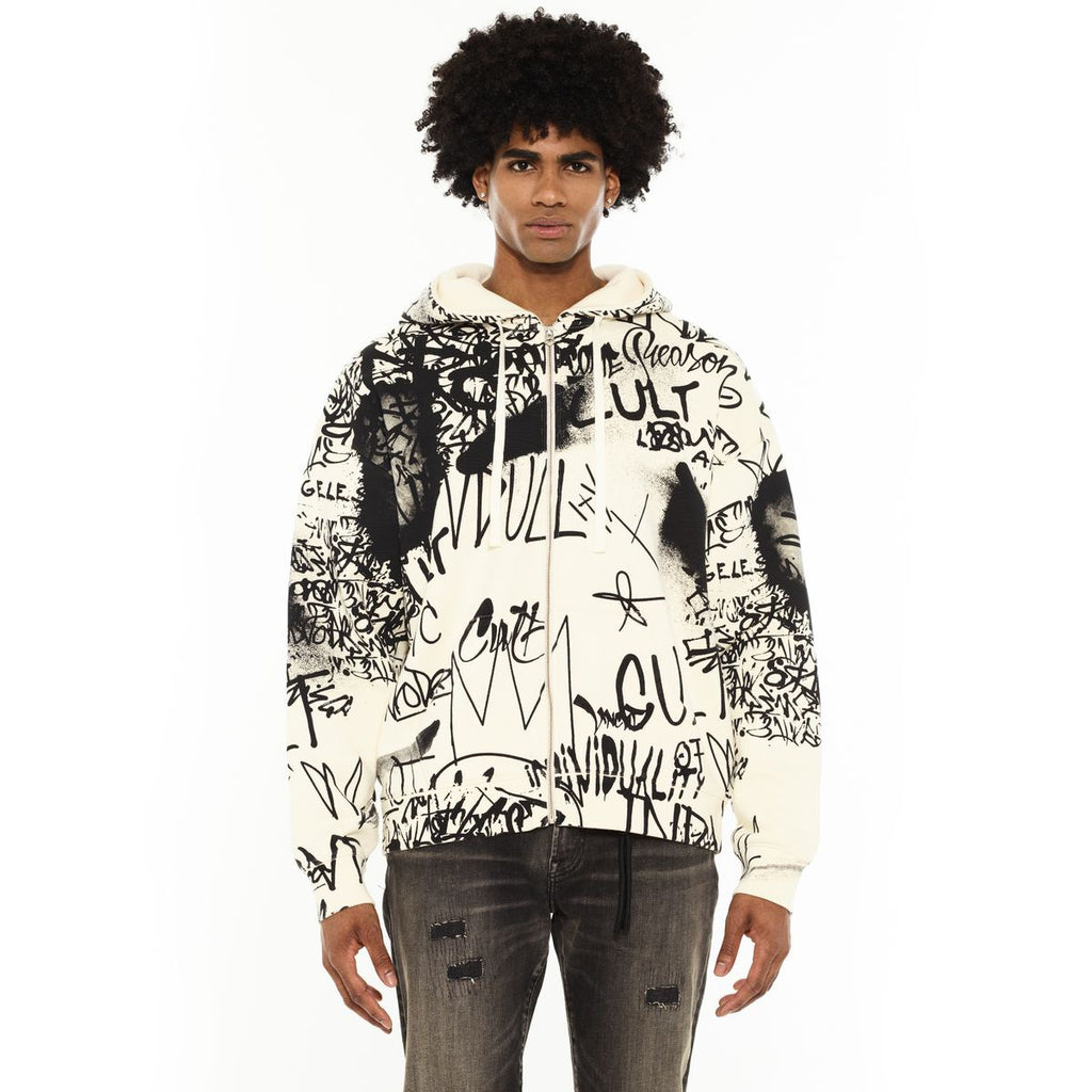 CULT ZIP NOVELTY HOODY