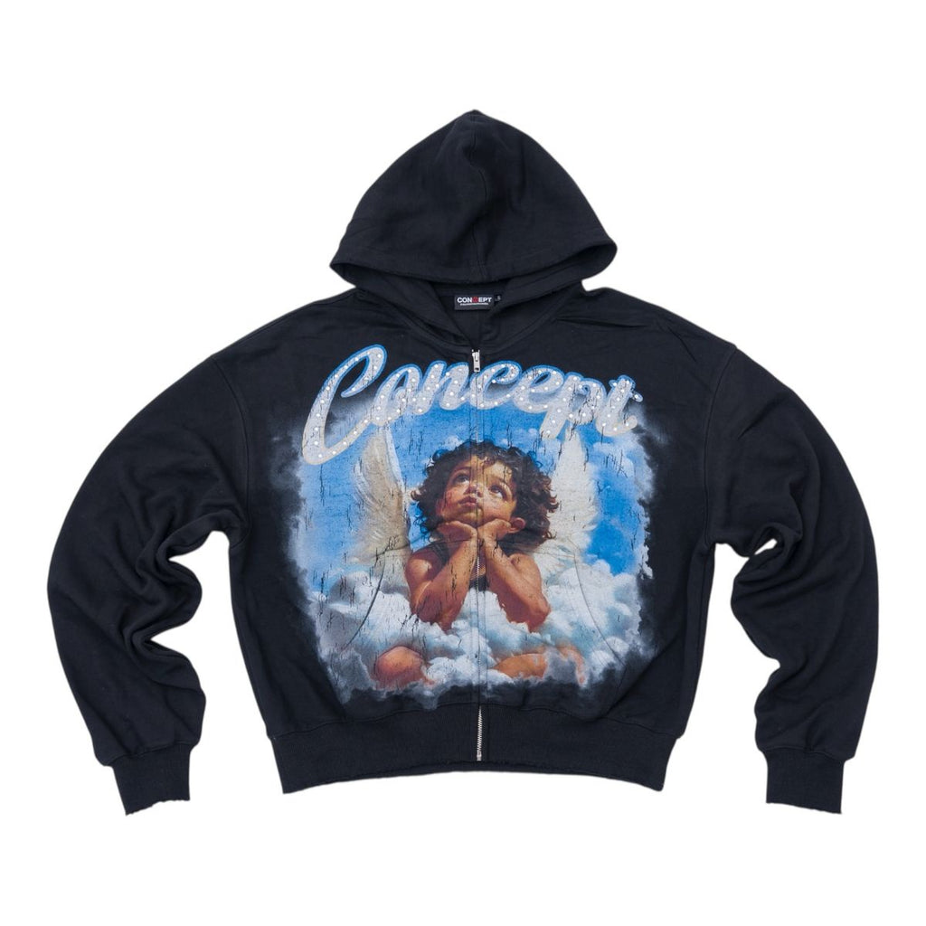 CONCEPT "ANGEL 1" HOODIE-BLK