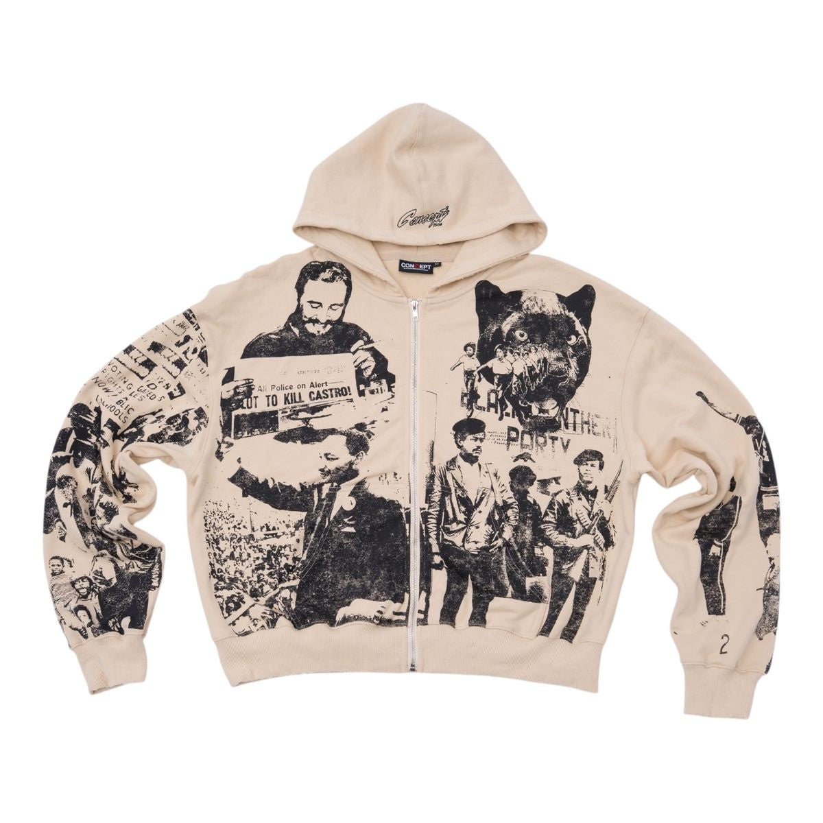 CONCEPT "REVOLT" HOODIE- BONE