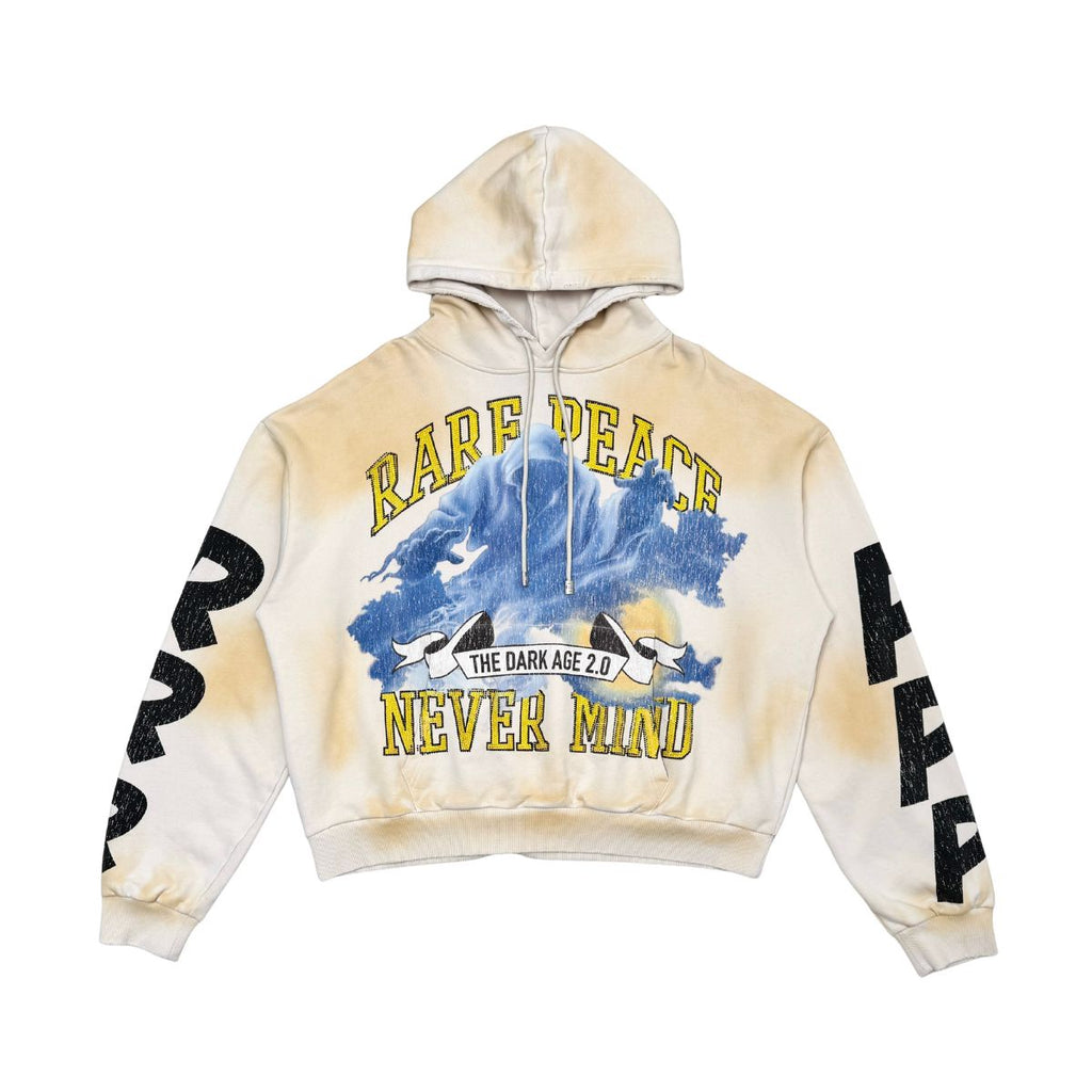 Washed F. Terry Hoodie w/ Rhinestone CREAM