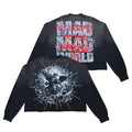 Washed F. Terry Crewneck w/ Rhinestone BLACK