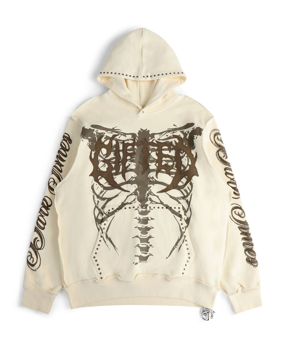 GFTD DARK TIMES BONE HOODY