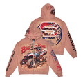 Stray full-zip hoodie UMBER