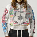 GLOBAL WHITE HOODIE