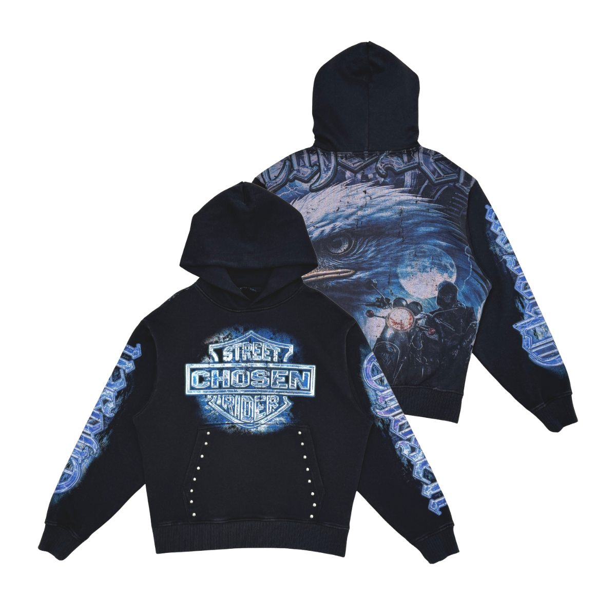 Oversized pull-over hoodie BLK6