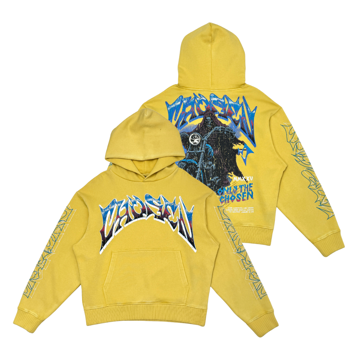 Oversized pull-over hoodie YELLOW