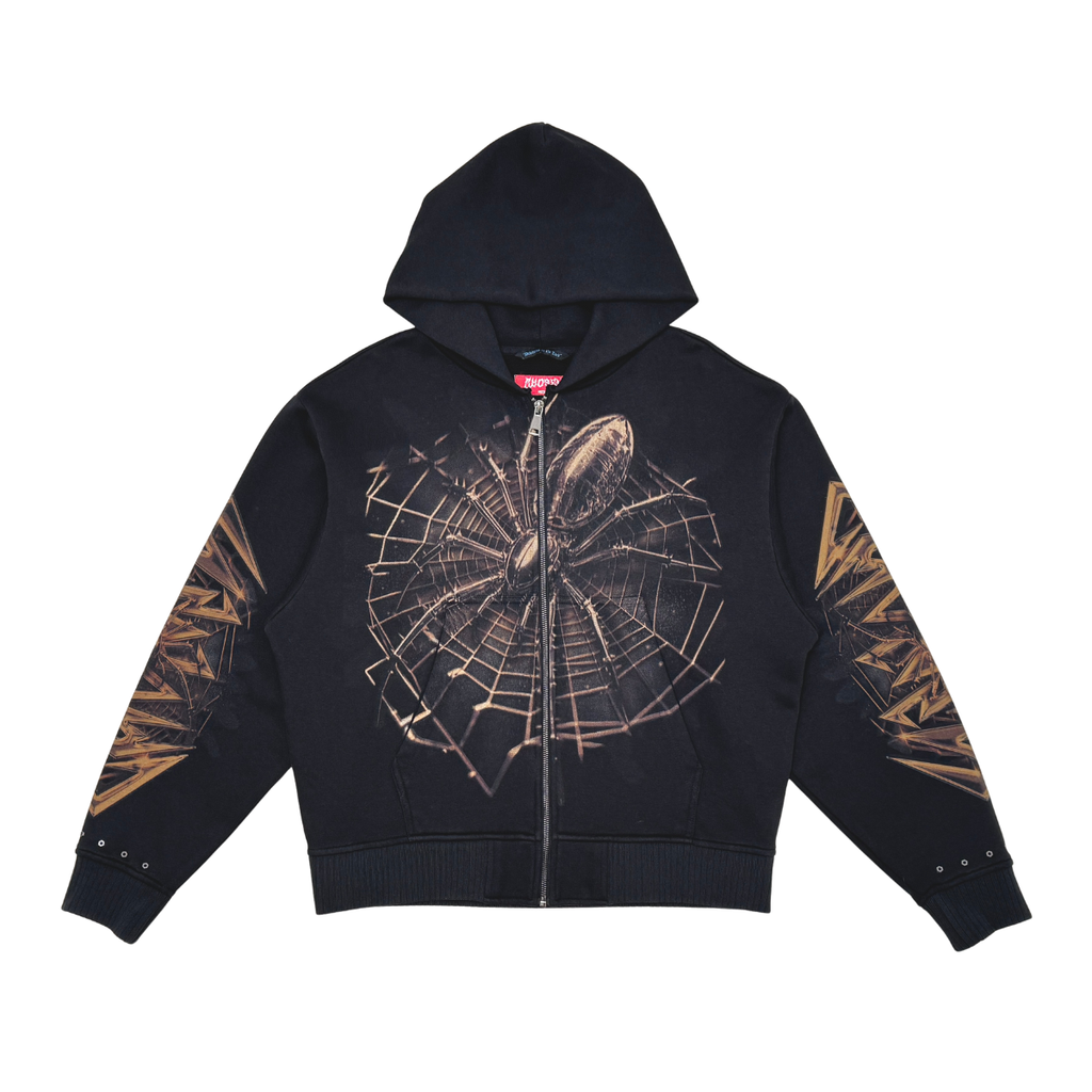 Oversized Zip Up Hoodie BLK9