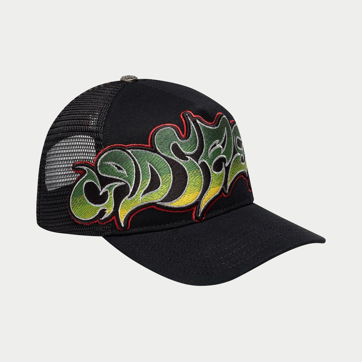 Godspeed Neo Trucker Hat- Black/Yellow/Red