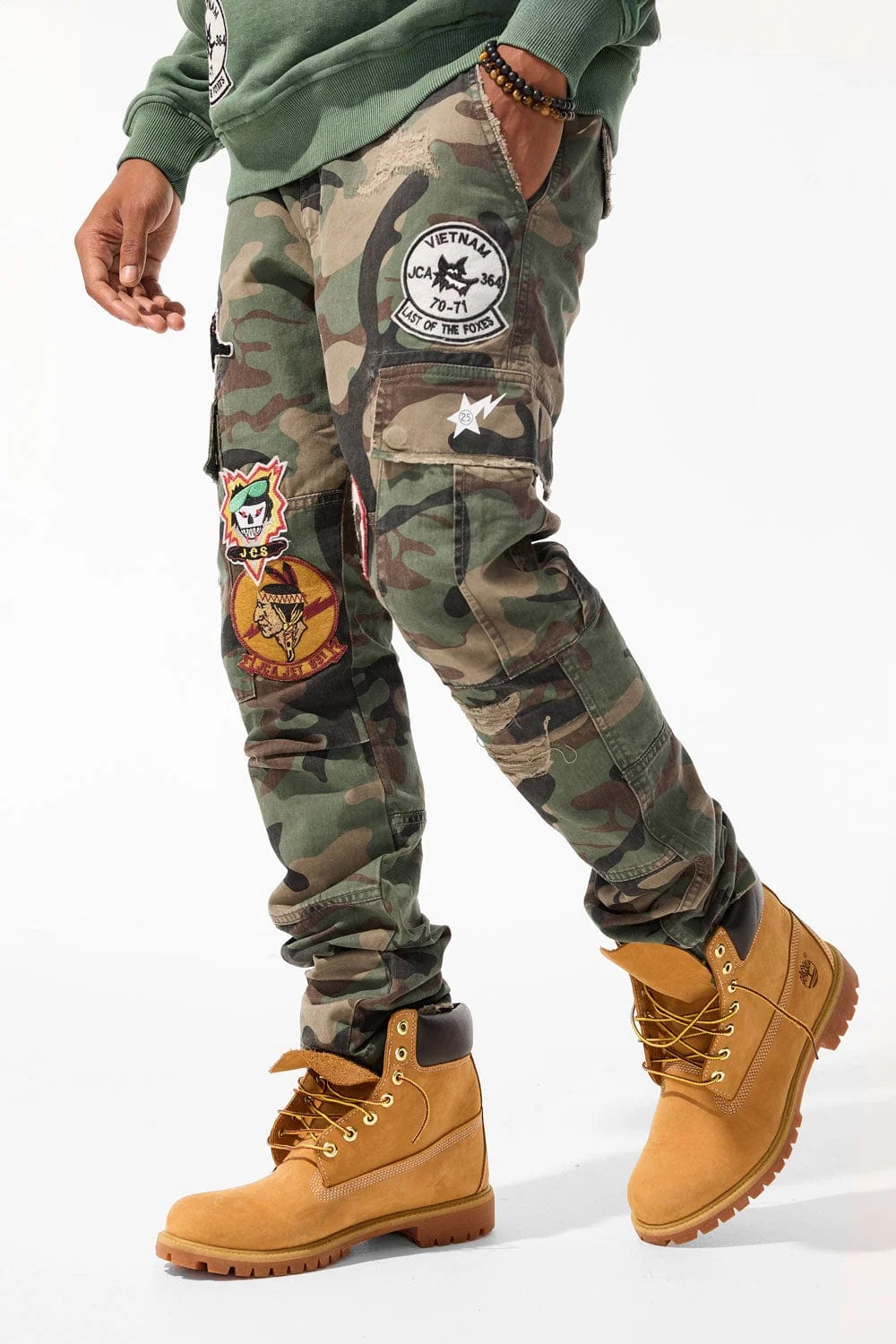 JC 'Hellfire' Cargo Pants- Vintage Camo