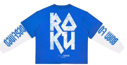 Roku Riot Spirit Layered Long Sleeve Tee - Royal Blue