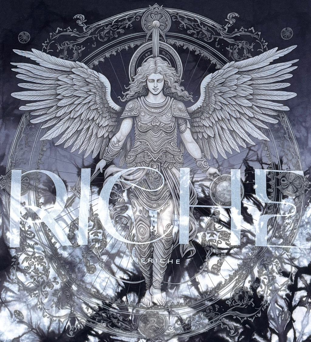 VIE RICHE Archangel Faded Hoodie- Black