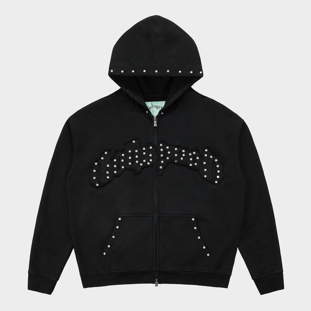 Godspeed Symmetric Studded Hoodie V2- Black