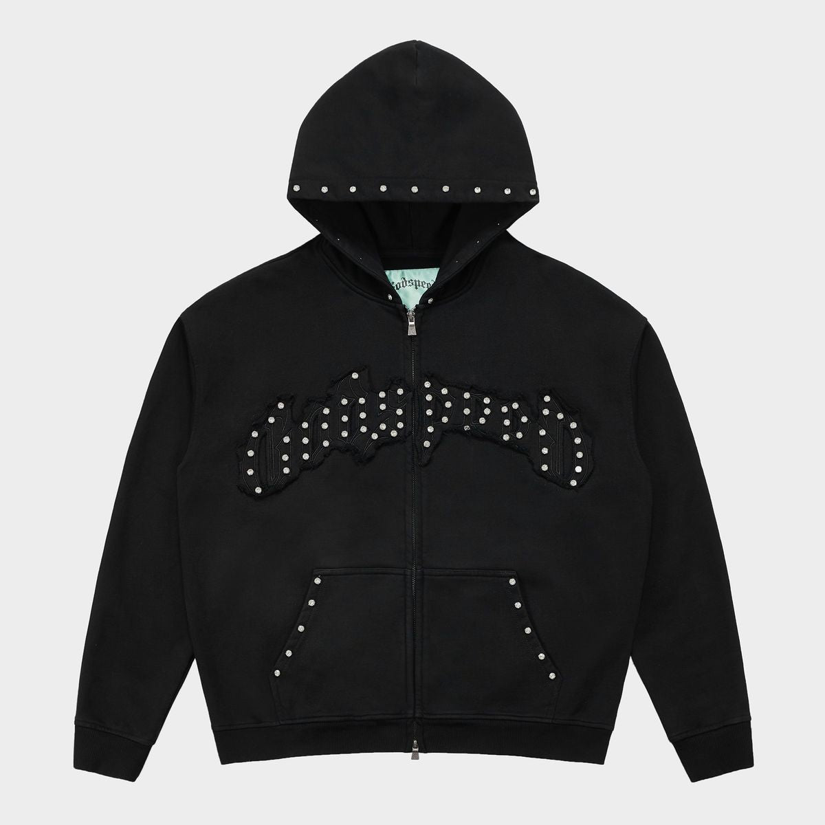 Godspeed Symmetric Studded Hoodie V2- Black