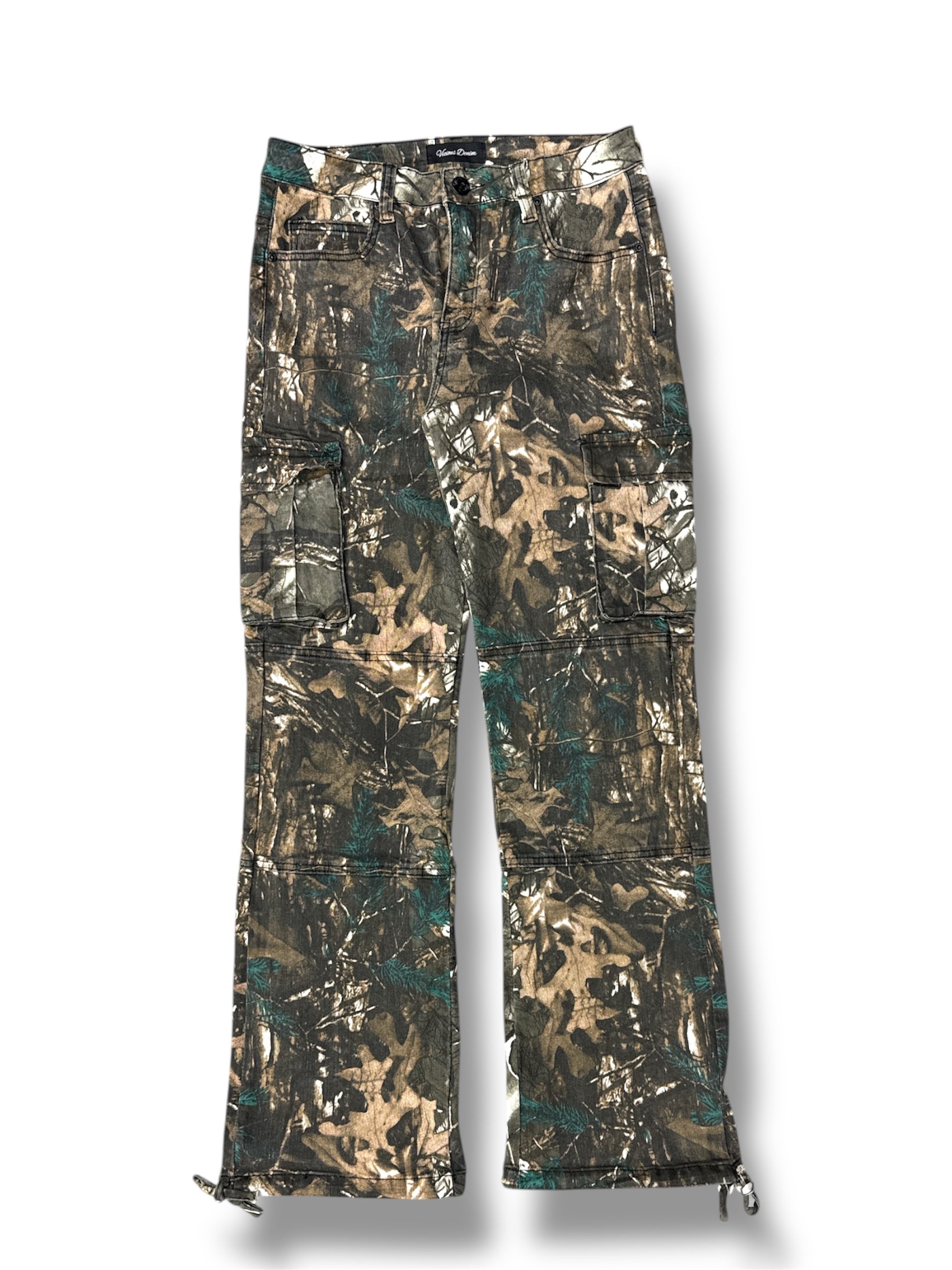 Vicious Brush Camo Baggy Fit Denim - Forest