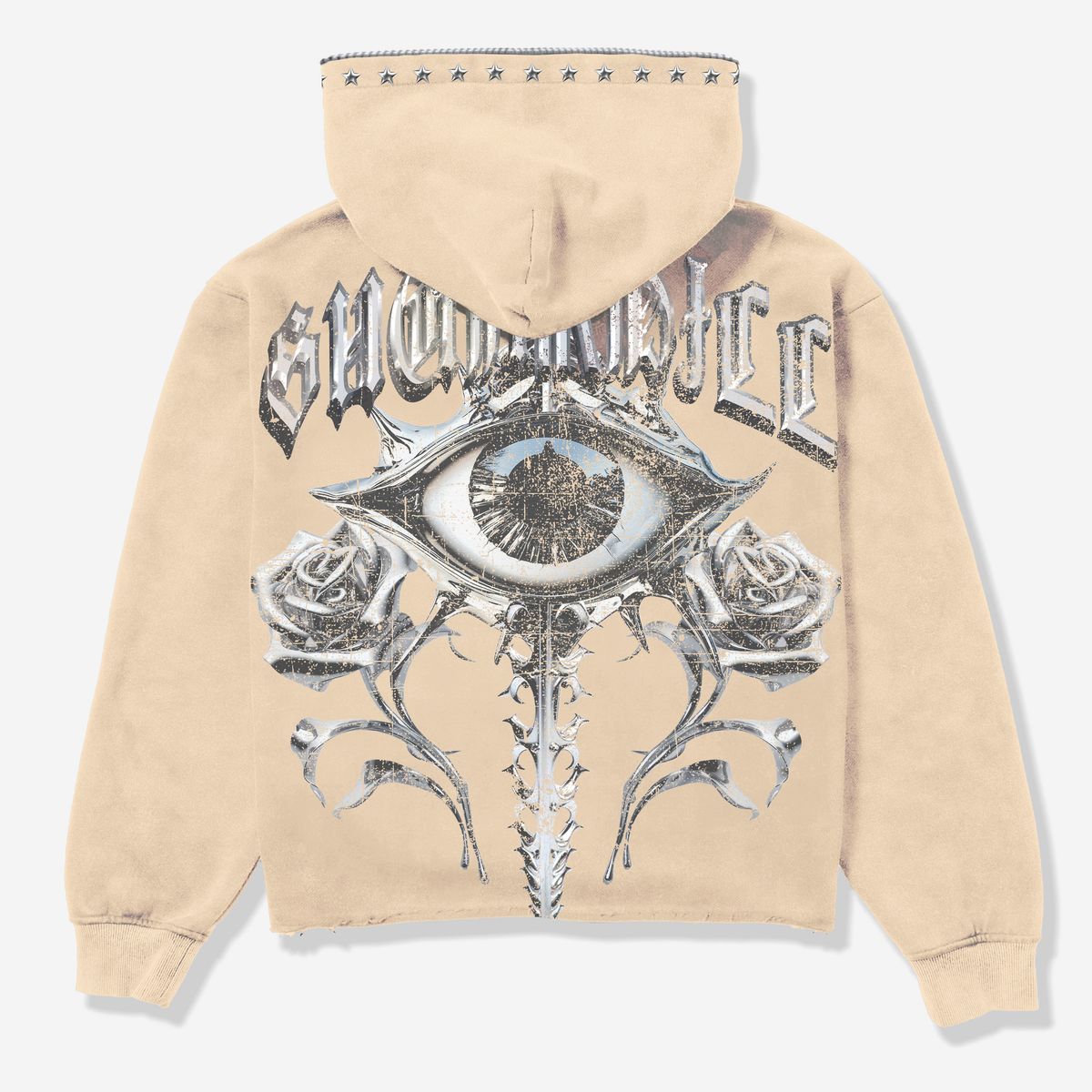 Sugarhill 'Body Shop' Zip Up Hoodie - Cream Vintage