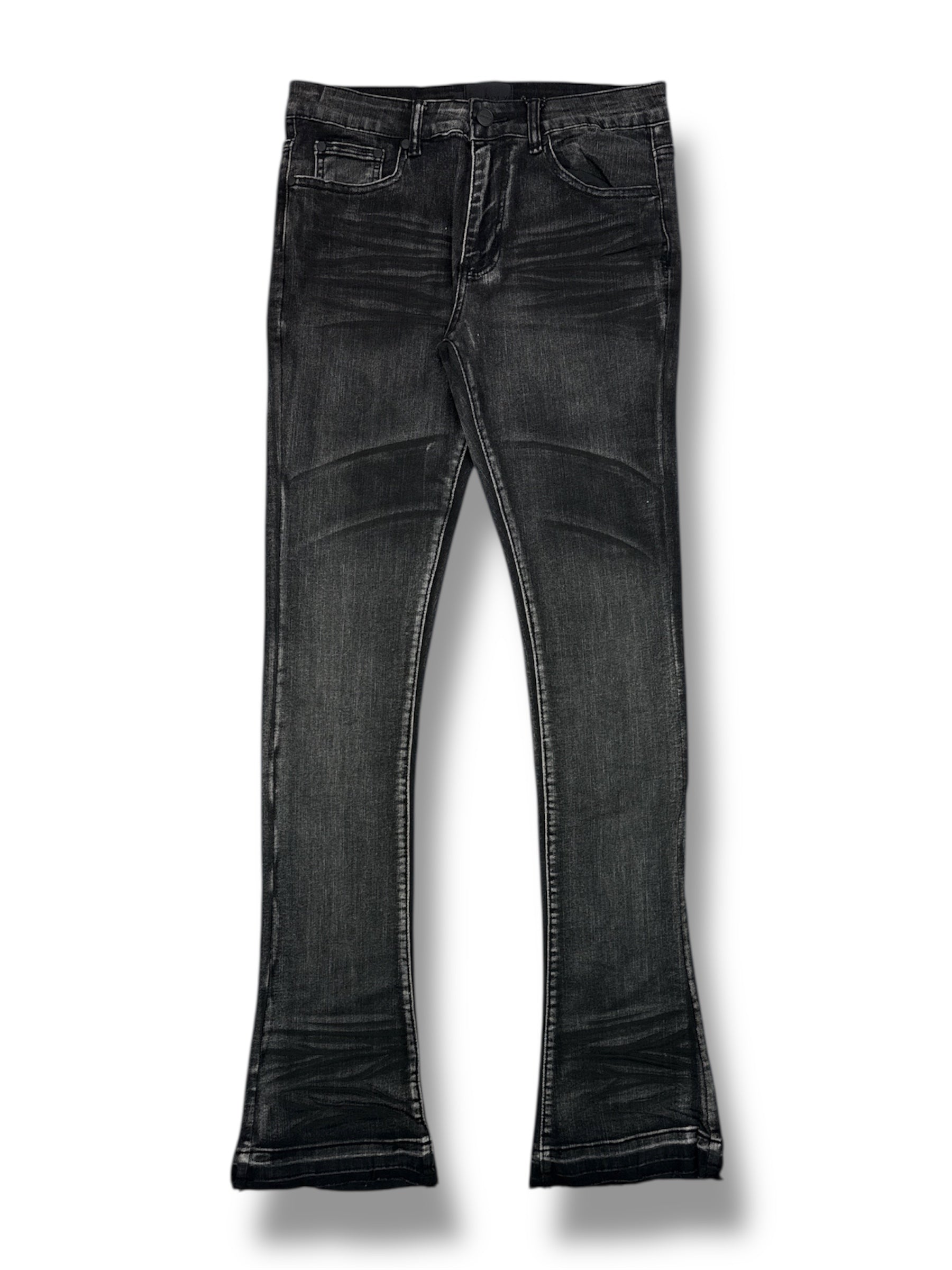 Supply Studios Core David Flare Jeans- Wash Blk