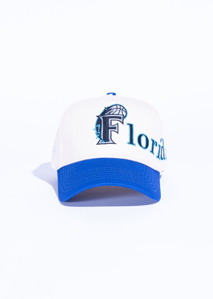 Reference 'Margic Script' Hat- Cream/Blue