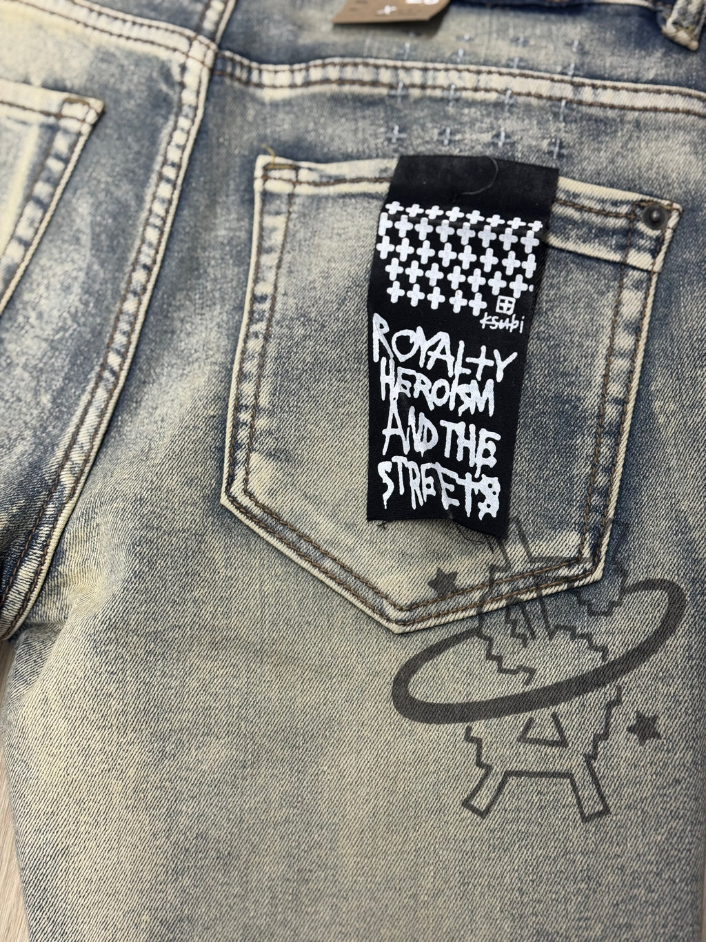 KSUBI Van Winkle Globe Cycle Jeans- Blue