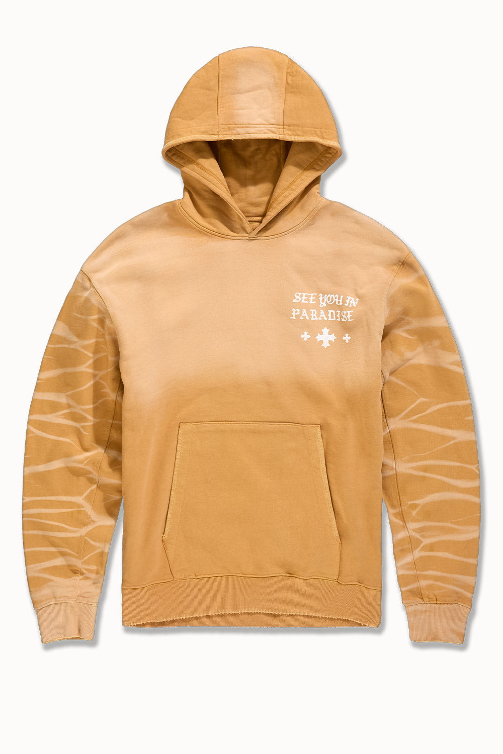 Jordan Craig Tonal Washed Pullover Hoodie- Camel