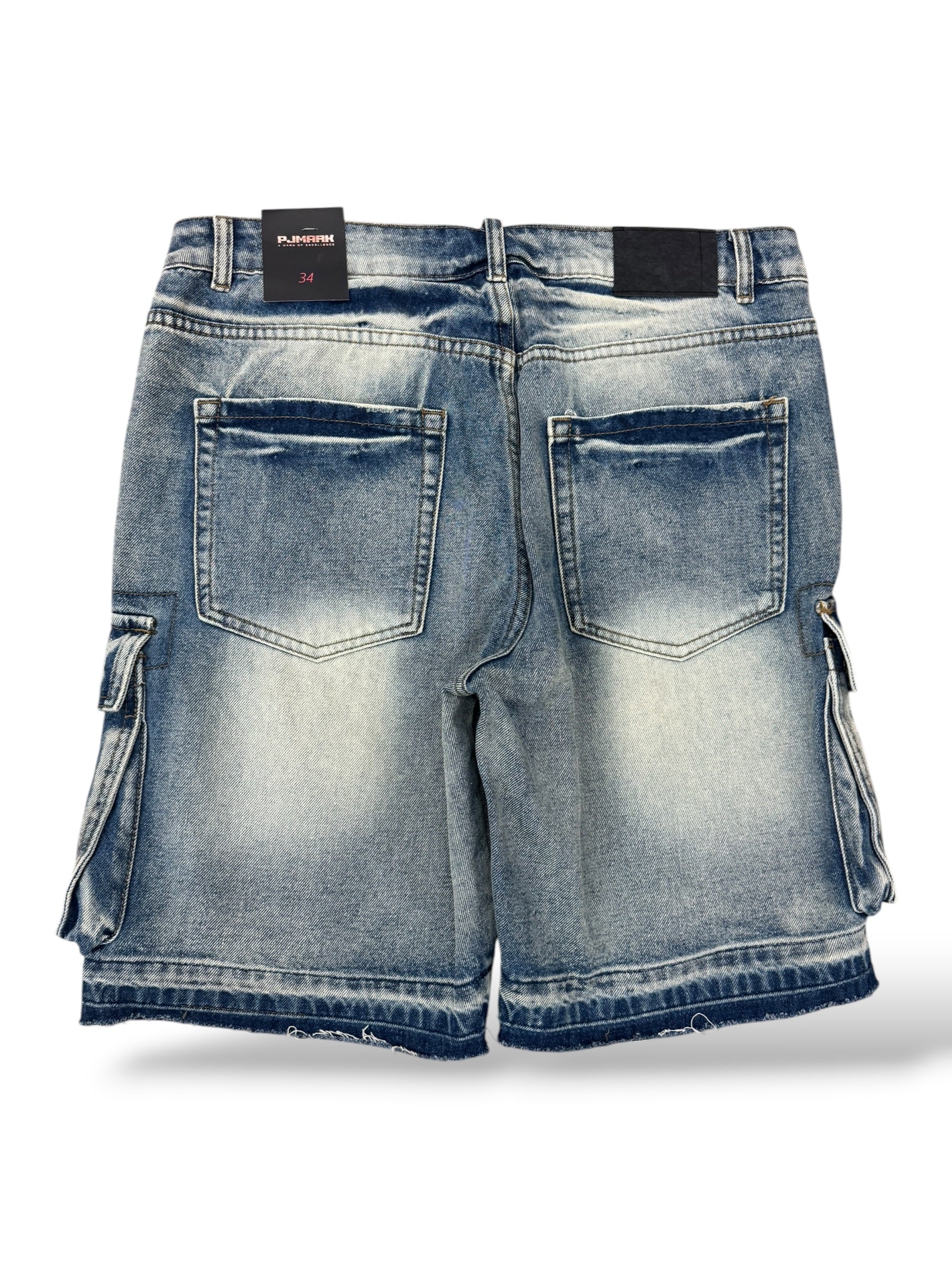 PJ MARK Cargo Jean Shorts- Indigo