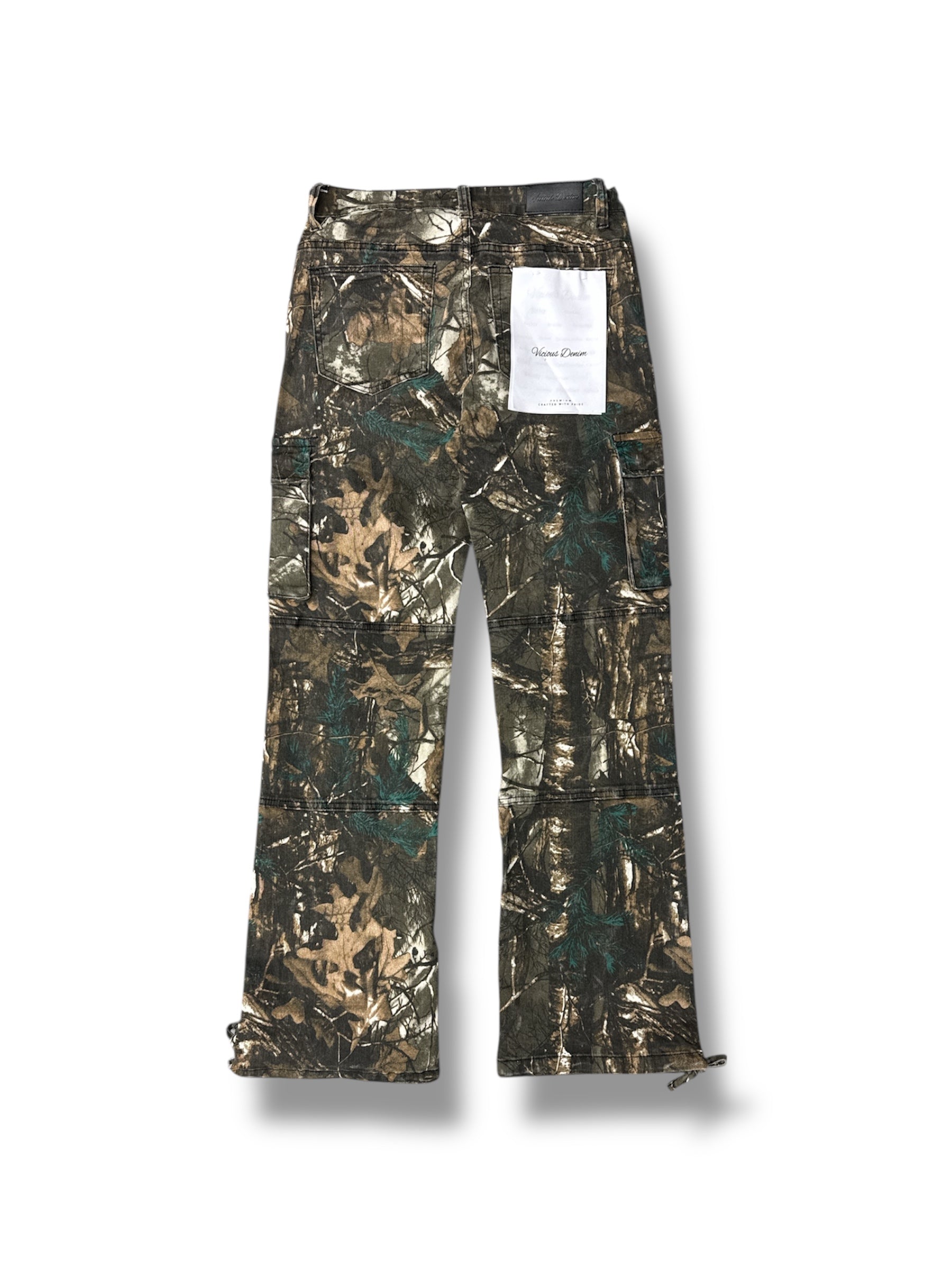 Vicious Brush Camo Baggy Fit Denim - Forest