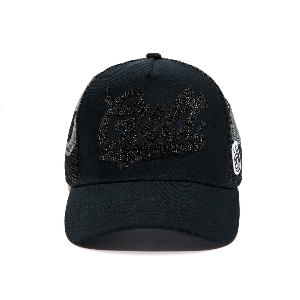 Cult Paisley Logo Mesh Back Trucker Hat- Blk