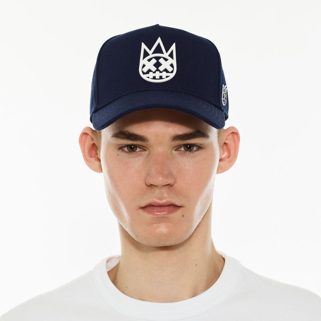 Cult Logo Mesh Back Trucker Hat 'Shimuchan'- Midnight Blue