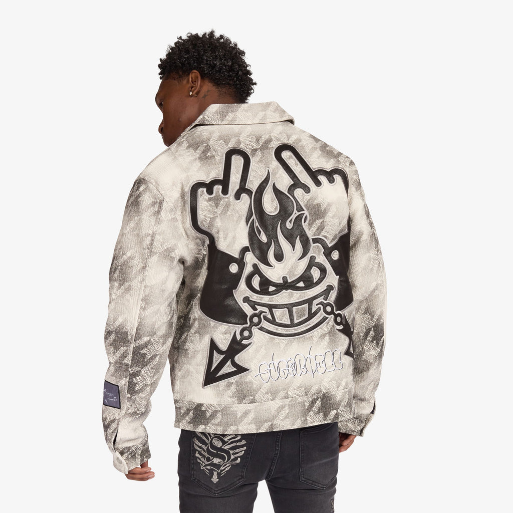 Sugarhill “Franz” Trucker Jacket- Gray Tooth