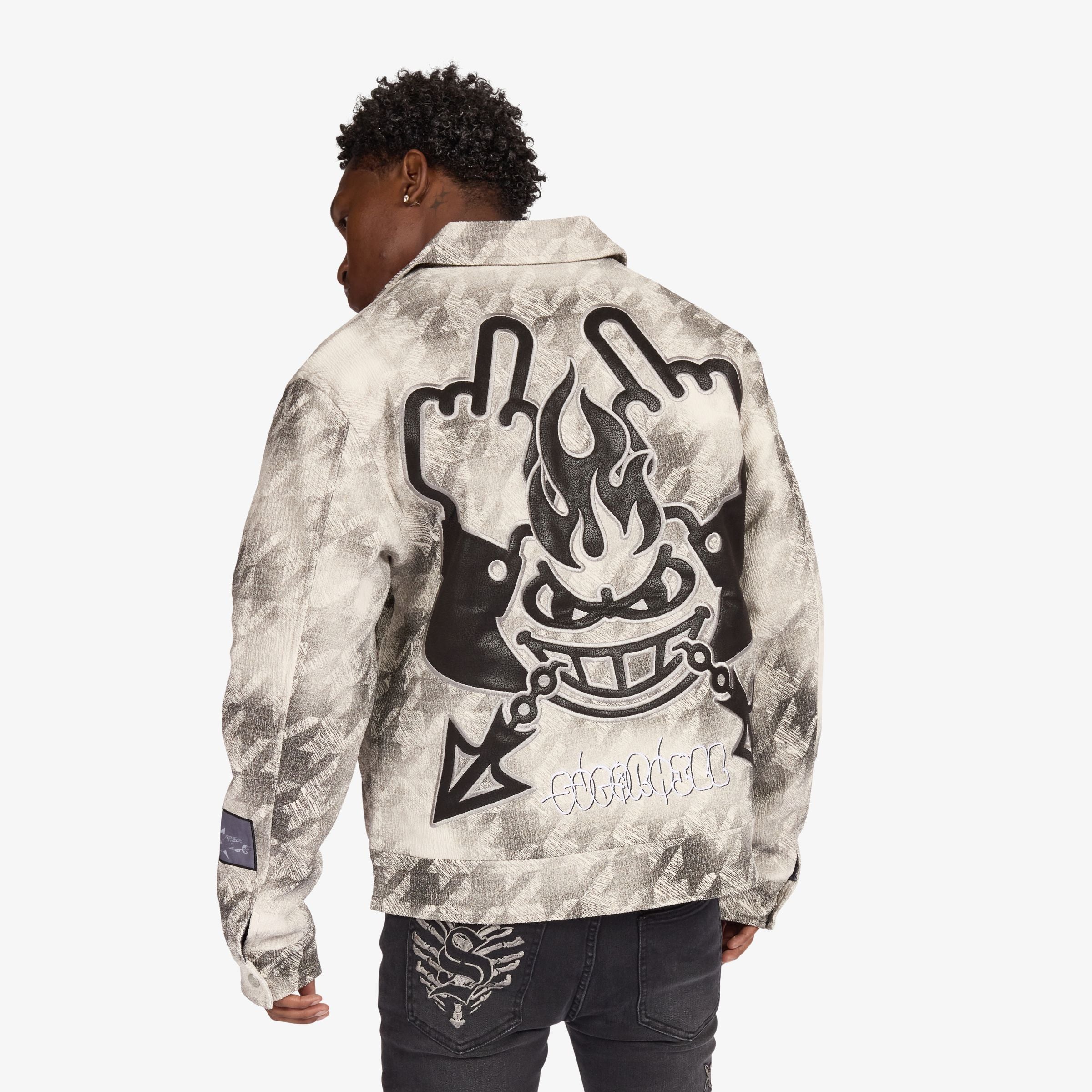 Sugarhill “Franz” Trucker Jacket- Gray Tooth