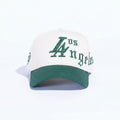 Reference 'Paradise La Script' Hat- Cream/Green