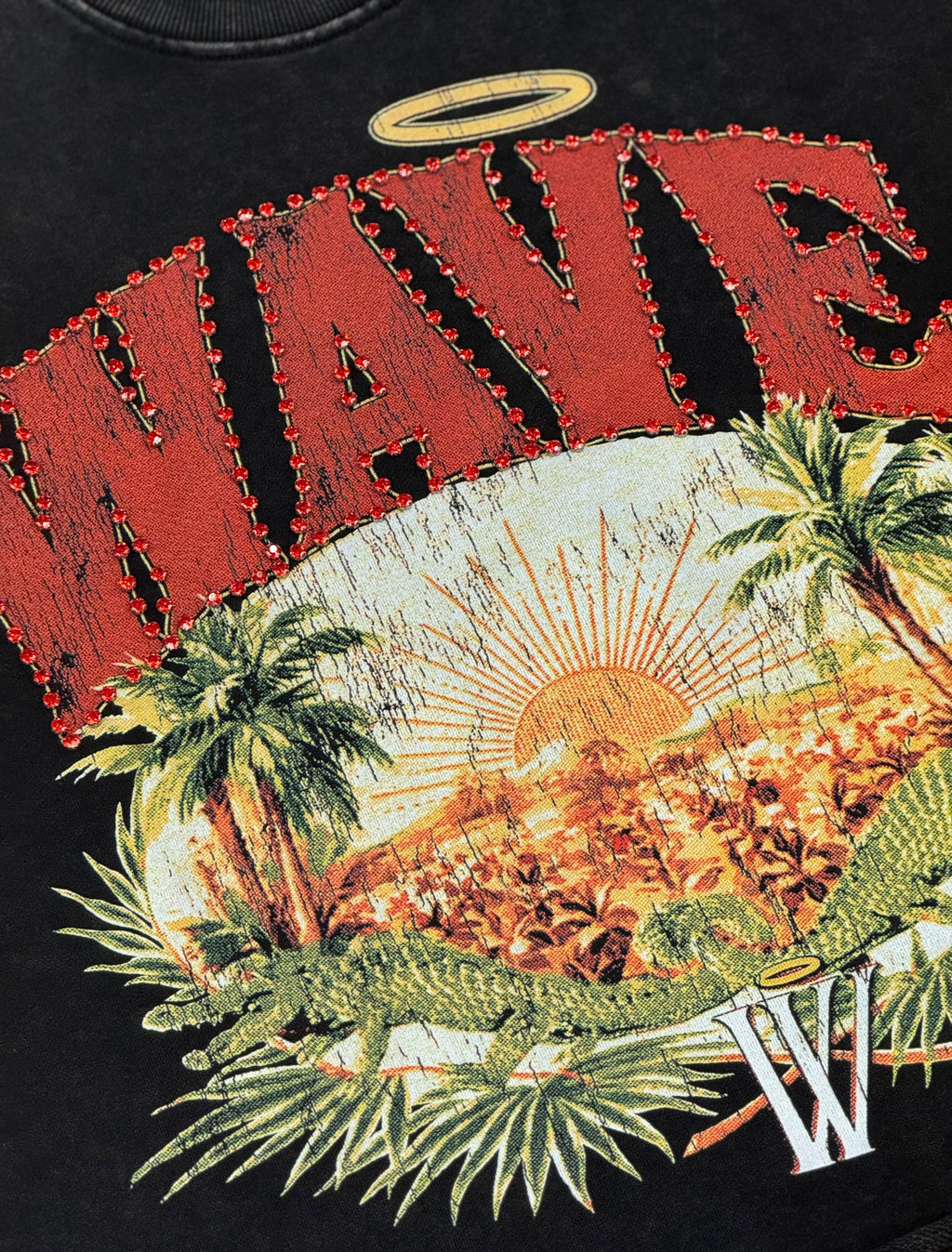 Wave District Paradise Crew Neck -Acid Blk