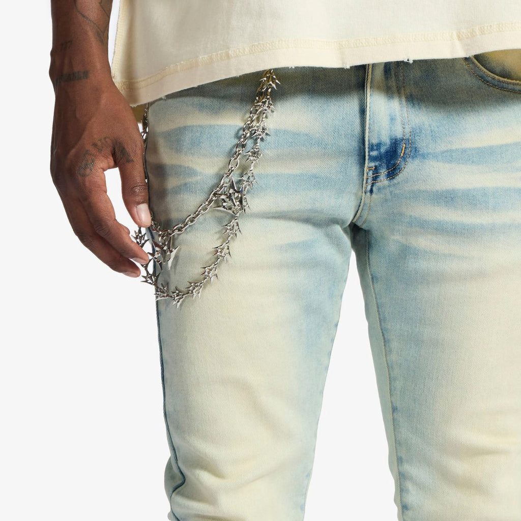 Melee ‘Milky Way’ Skinny Jeans - Cream Cloud