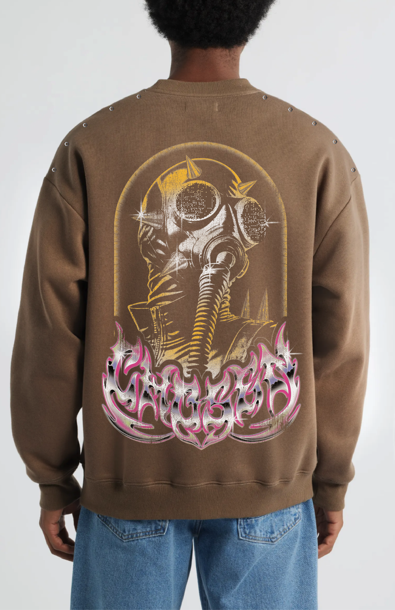 Oversized sweatshirt BROWN