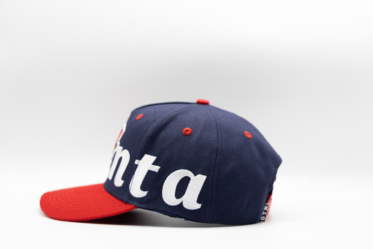 Gth Bold Atlanta All Around Snapback Cap- Navy Red