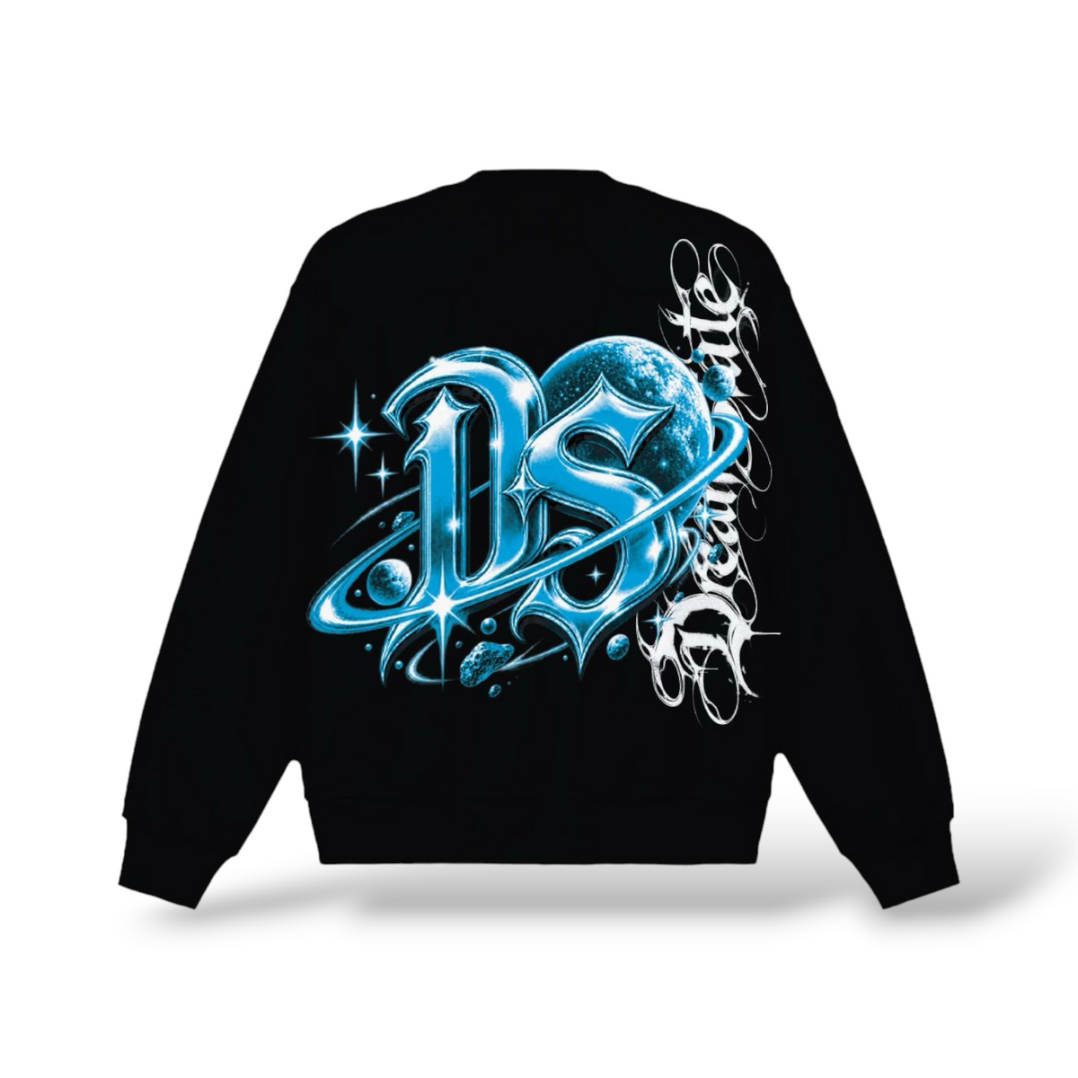 3Forty 'Dream State' Crewneck Sweater- Black