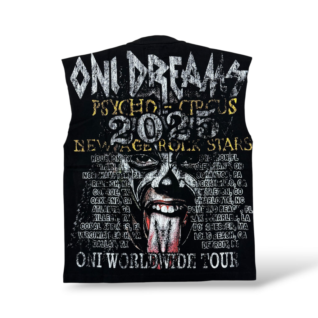 Rich Oni 'Tour' Sleeveless T-Shirt- Black