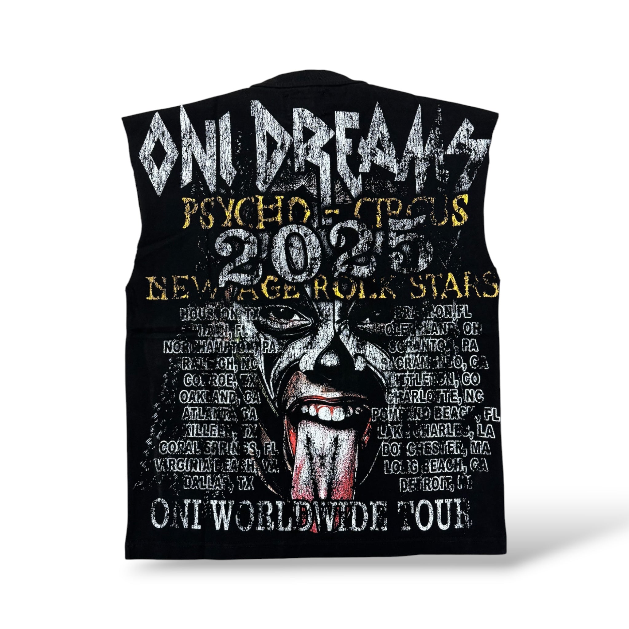 Rich Oni 'Tour' Sleeveless T-Shirt- Black