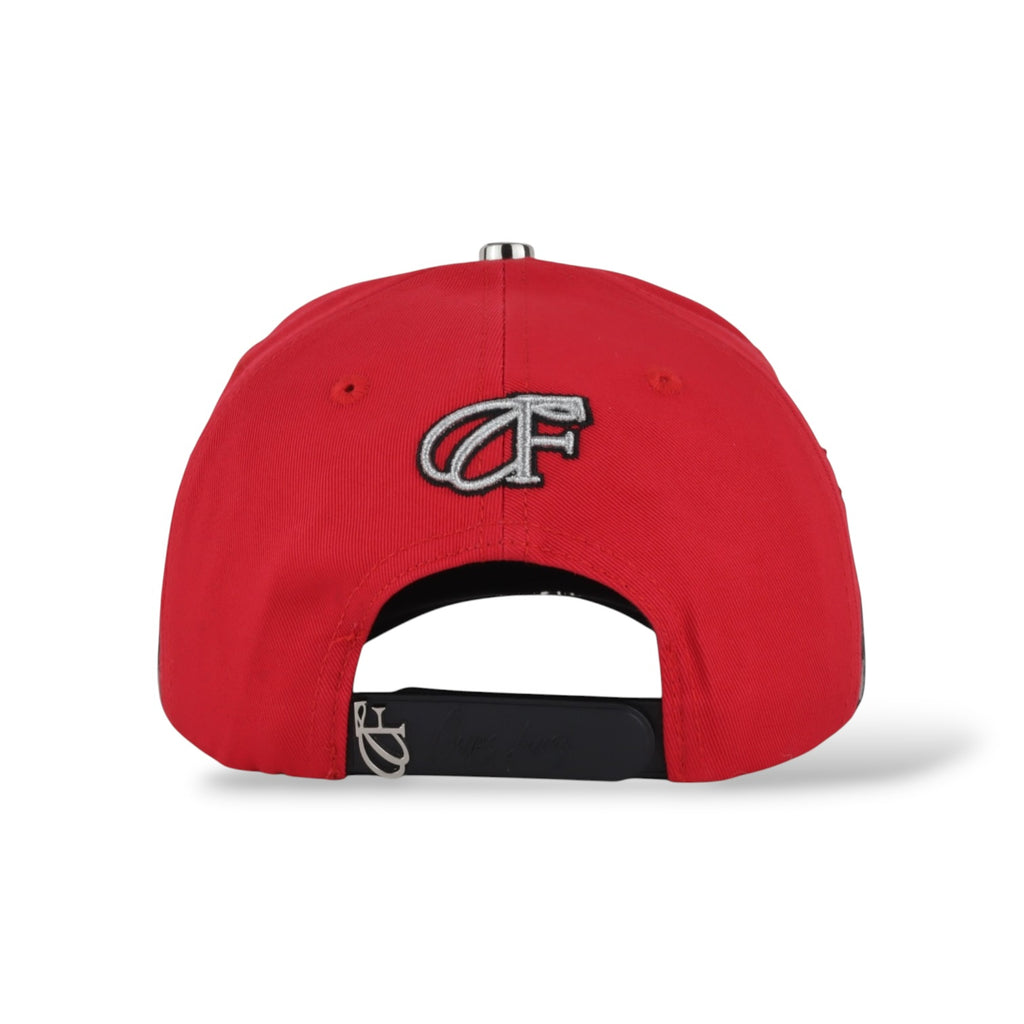 Caps'Fans NY Cap With Crystals- Red/Black
