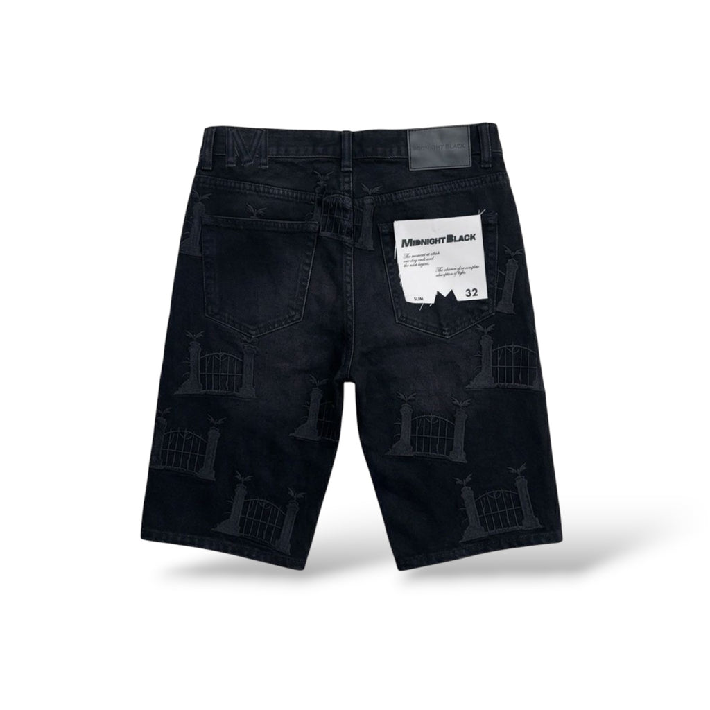 Midnight 'Batgate' Shorts- Black