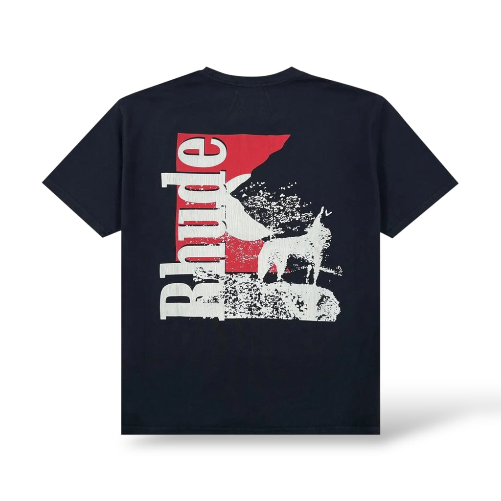 Rhude Moonlight Wolf Pocket T-Shirt - Blk