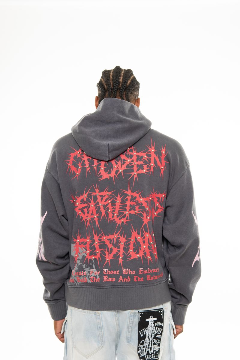 Oversized HOODIE BLACK WASHED