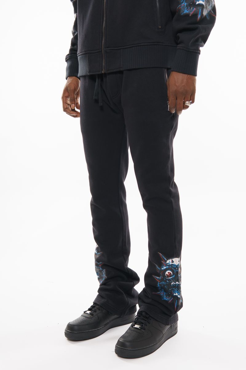 French Terry sweatpants BLACK