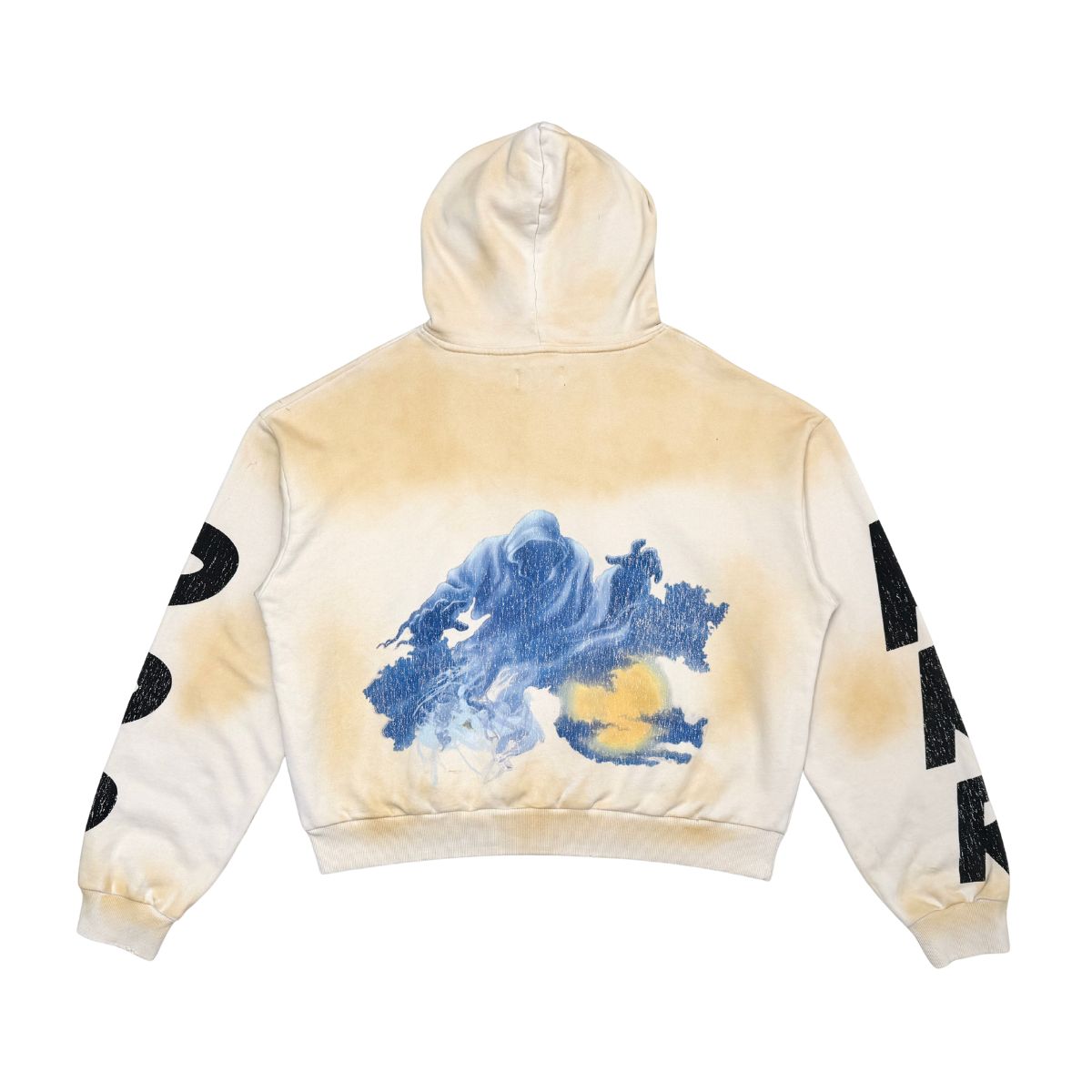 Washed F. Terry Hoodie w/ Rhinestone CREAM