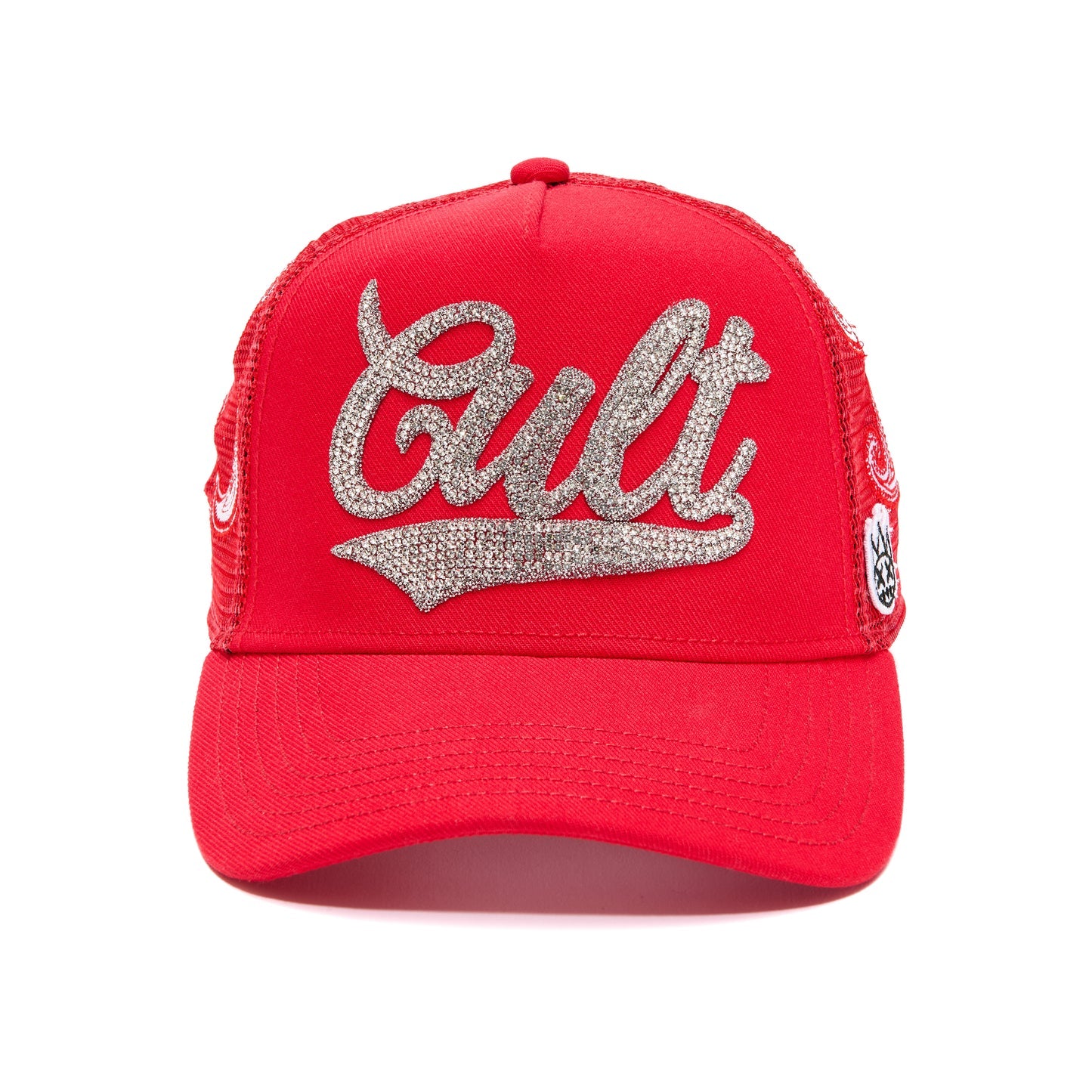 Cult Paisley Logo Mesh Back Trucker Hat- Red