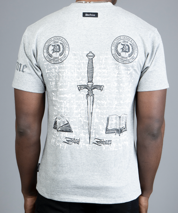 Doctrine '68 Olympiad' T-Shirt-  Heather Gray