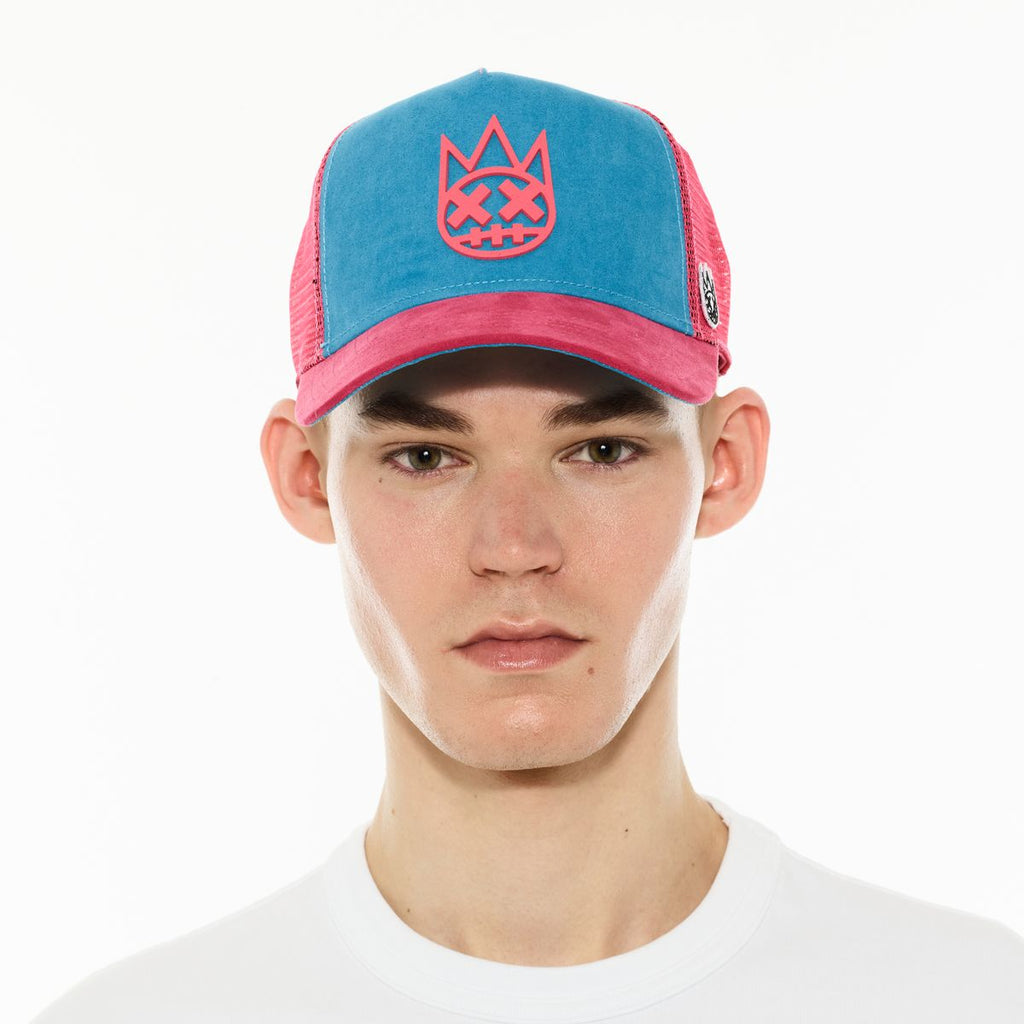 Cult Logo Mesh Back Trucker Hat 'Shimuchan'- Electric Blue