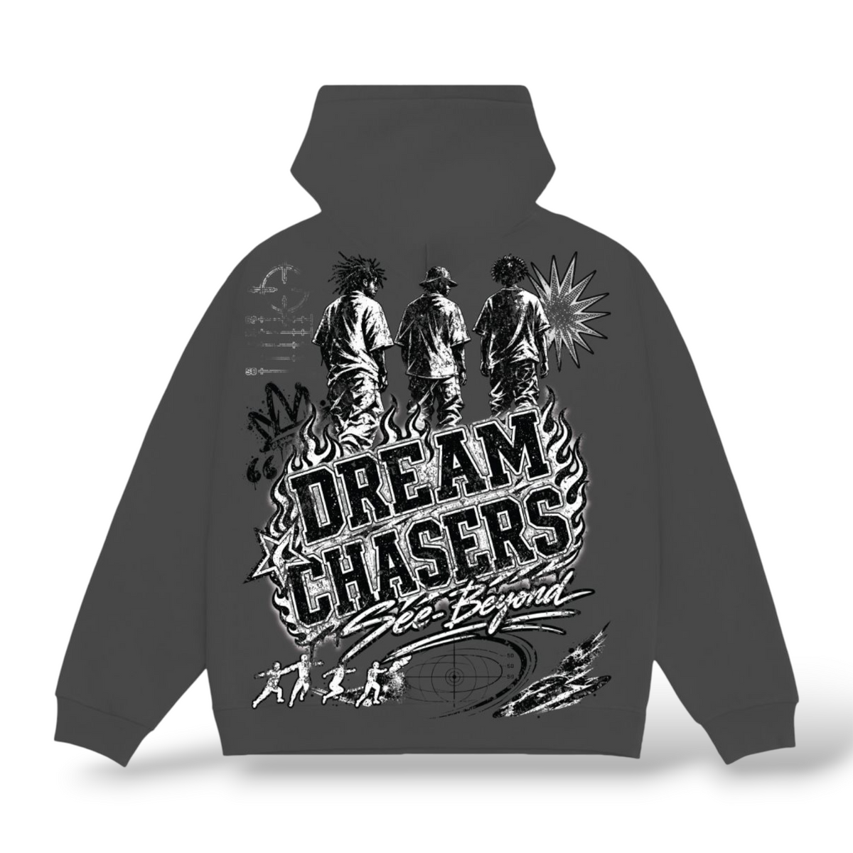 3Forty 'Future' Hoodie- Charcoal