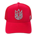 Cult Crystal Logo Mesh Back Trucker Hat- Red