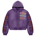 Prestige Aura Zip Up Hoodie- Purple