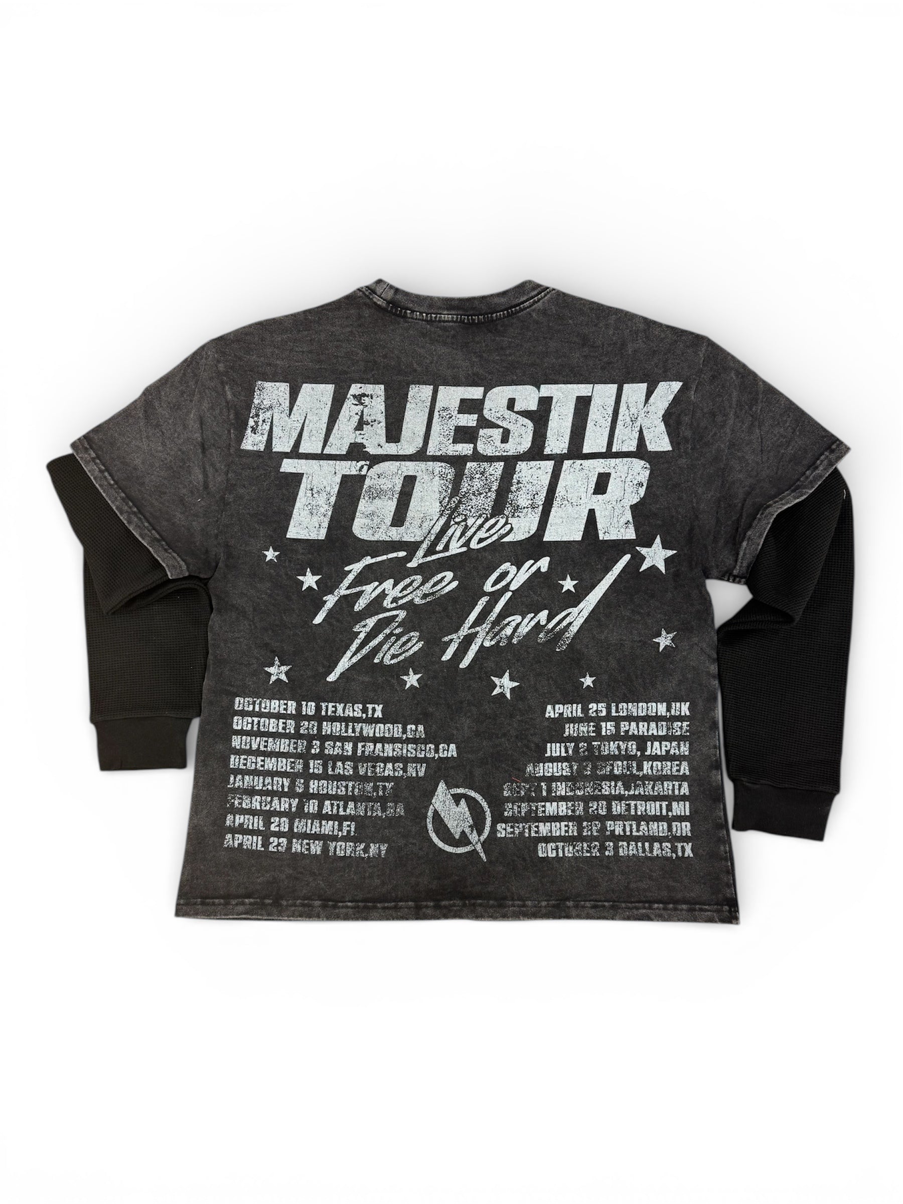 Majestik Garment Dyed Twoffer (W/Thermal)- Blk